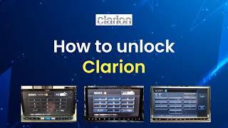 How to unlock Clarion Radio