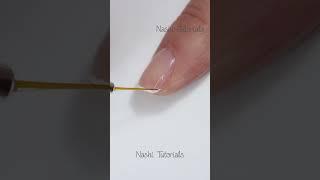 Easy and Simple Micro French Manicure Nail Art Tutorial #shorts