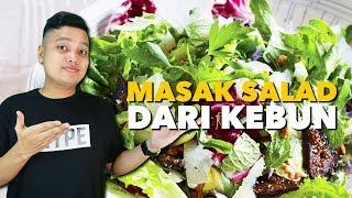 MASAK SALAD PANEN DARI KEBUN SENDIRI !!