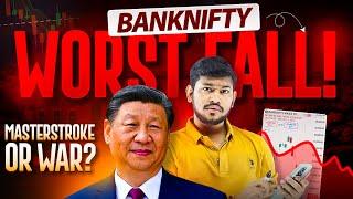 "Worst Fall in Bank Nifty - China's Masterstroke or War? Bank Nifty Levels - Intraday Trading 08 Oct