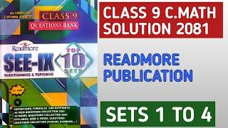 Class 9 Math Set Solutions Readmore Publication 2081