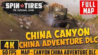 SpinTires (2014) - Full Walkthrough Map - Canyon China Adventure DLC - No Commentary (4K 60FPS)