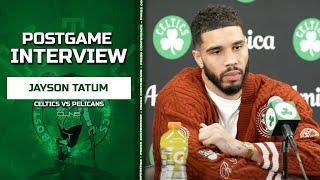 Jayson Tatum Reacts to MISSING Clutch Free Throws | Celtics vs Pelicans Postgame