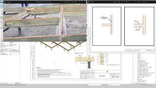 REVIT. Деревянный ростверк из трех досок