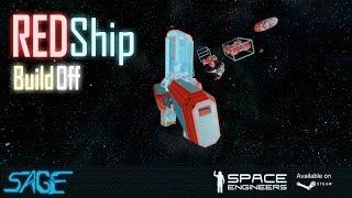 Space Engineers, 'Red Ship', Build Challenge (4k, 60fps)