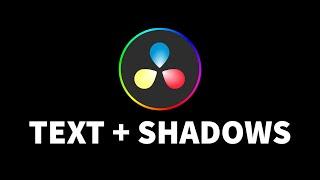 How To Add Drop Shadow To Text+ | DaVinci Resolve 18 Tutorial