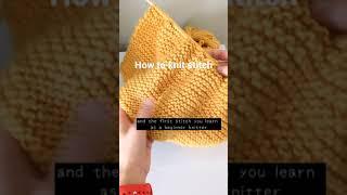 How to knit stitch #shorts #knitting