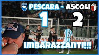 Pescara-Ascoli 1-2 IMBARAZZANTI abbiamo perso meritatamente contro un Ascoli modesto! 3 MESI HORROR!