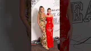 Heidi Klum and daughter Leni Klum both in Monique Lhuillier attend Art of Elysium gala 2024 