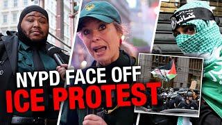 NYPD face-off with anti-ICE, Israel activists after 'No Kings' protest
