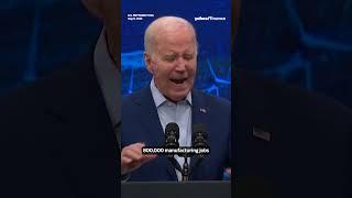 Biden: ‘Unemployment is down and so is inflation’ #shorts