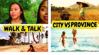 Short Province Girls Walk and Talk About Province Life Vs. City in the Philippines