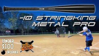 Hitting with the StringKing -10 Metal Pro Bat | Under $100 USSSA Baseball Bat Review