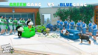 Shinchan Green Gang VS Franklin Blue Gang In GTA 5!