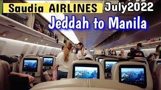 SAUDIA Flight: Jeddah to Manila International Airport July 2022 | Byaheng OFW