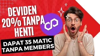 Dematrix garapan terbaru MATIC || deviden kenceng setiap hari