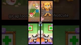 Just Trapped with Captoon NotCute and Tom (Animation Meme) #meme #shortsfeed #shorts #mytalkingtom2