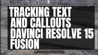 Tracking Text and Callouts - Davinci Resolve Fusion