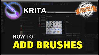 Krita How To Add Brushes Tutorial