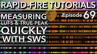 LUFS, True Peak & Dynamic Range Analysis with SWS Loudness (Rapid-fire Reaper Tutorials Ep69)