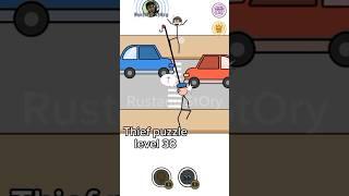 Thief Puzzle level 38 - Funny Stickman - funny game #shorts