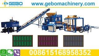 QT4-15 stock standard interlocking zigzag bevel paver brick making machine Botswana and Zimbabwe