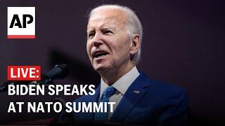 LIVE: Biden gives speech at NATO summit