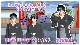 New Update Hack!  How to Combine 2 Hairstyles for Boy • Easy Tutorial • Sakura School Simulator