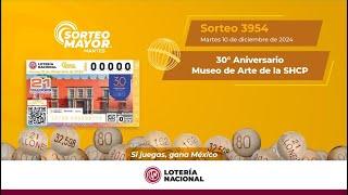 SORTEO MAYOR No. 3954: Celebrando el 30 Aniversario del Museo de Arte de la SHCP