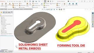 How to make Custom Forming Tool in SolidWorks Sheet Metal (Key Hole)