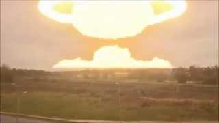 Ядерный взрыв над Резекне 2014 FX. Nuclear Bomb Explosion Rezekne, UFO-FX.