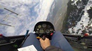 High speed flying with Sailplane LS4 in Switzerland