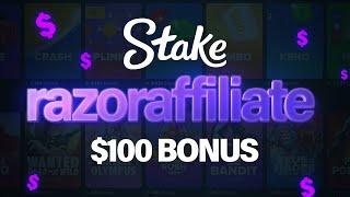 Stake Promo Code "RAZORAFFILIATE" — FREE $100 BONUS (New $50 stake us promo code)