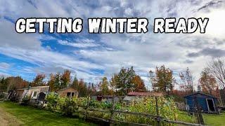 Getting Winter Ready | Homesteading Offgrid in Maine