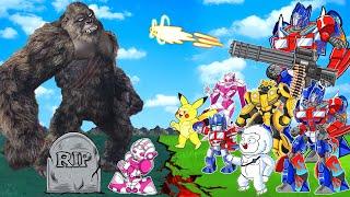 Evolution Of KING KONG vs Evolution OF TRANSFORMERS ONE: Replication Kong | Funny Cartoon 2D