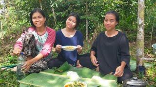 Gadis Dayak || Masak Udang Tempoyak di Pondok Durian