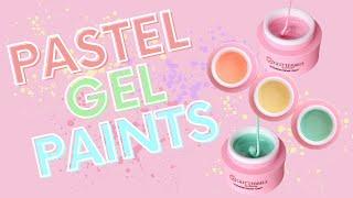 Swatching the GLITTERBELS Pastel Unbelievable Gel Collection & DESIGN (MUST WATCH TILL THE END)