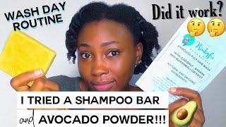 A SHAMPOO BAR WASH DAY || MY NATURAL HAIR WASH DAY ROUTINES  Part 2