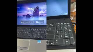 ChromeOS Flex vs Windows 11 lockscreen on a 2008 Compaq Presario CQ61