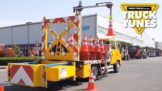 Traffic Cone Truck for Children | Truck Tunes for Kids | Twenty Trucks Channel