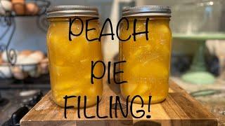 PEACH PIE FILLING!! #howto #canning #recipe