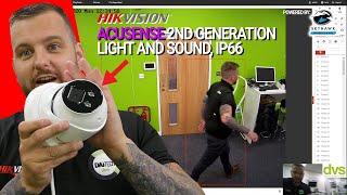 Hikvision 2nd Generation Acusense Light & Sound Turret Camera