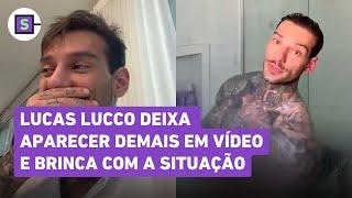 Lucas Lucco deixa escapar parte íntima em vídeo no banho e brinca: 'Todo mundo já viu'