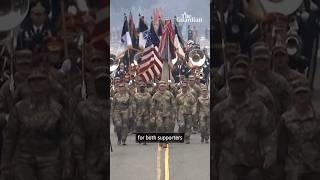 Trump’s military parade: tanks roll through Washington DC