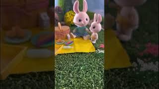 Perfect Picnic Pals️ #honeybeeacres #miniature #tinyworld #dollhouse #toys #dolls #sweetashoney