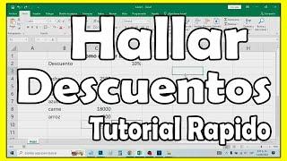 Como calcular un descuento en Excel paso a paso - comoconfigurar