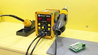 Kailiwei 8586 Soldering Station 750W 2 In 1  Rework Hot Air Gun Solder Repair Tools