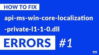 api-ms-win-core-localization-private-l1-1-0.dll Missing Error on Windows | 2020 | Fix #1