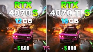 RTX 4070 SUPER vs RTX 4070 Ti SUPER - Test in 10 Games