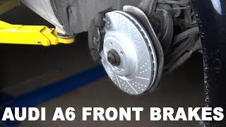 Audi A6 (C7) Front Brakes Installation | Rotors and Pads Replacement!